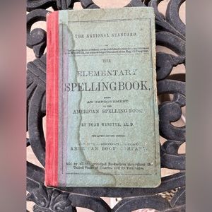 Antique 1908 Elementary Spelling Book National Standard Noah Webster